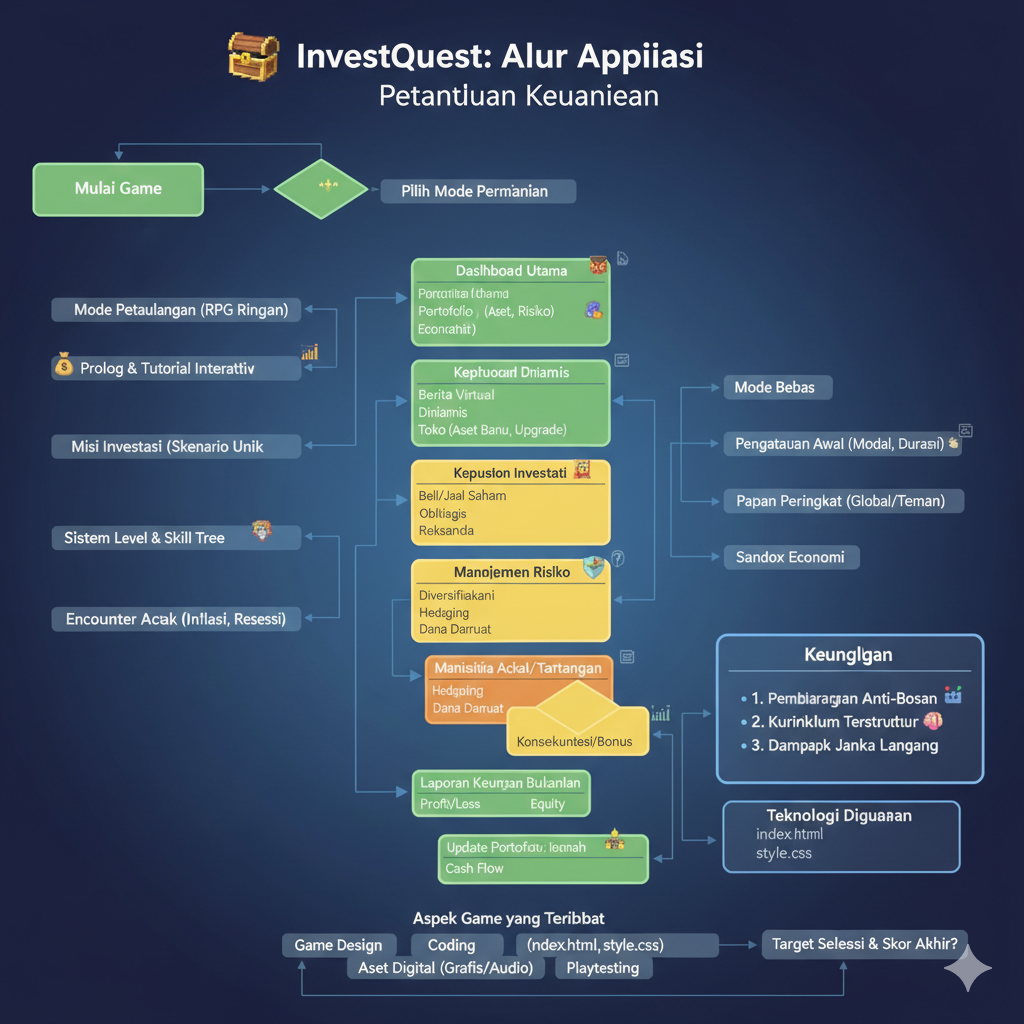 Flowchart Aplikasi Budgeting Cerdas